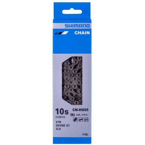 Chaîne Shimano 10 vitesses 116 maillons CN-HG95 + Axe