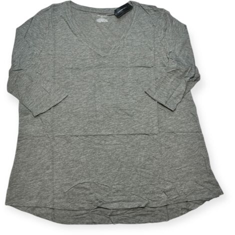 Chemise perlée en satin Femme - Gris