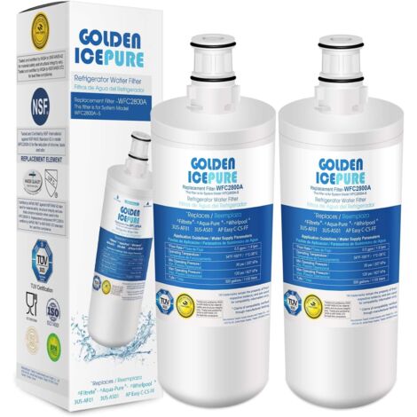 2x FILTRES À EAU POUR RÉFRIGÉRATEUR WHIRLPOOL WFC2800A 3US-AF01 3US-AS01 AP Easy (1/5)