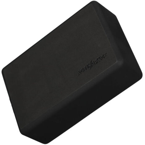 Bloc de mousse rigide pour exercices de yoga - noir (1/5)