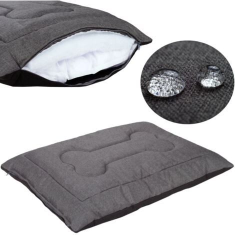 Panier pour chien, coussin pour chien, Welsti gris foncé M 70x50 (1/5)