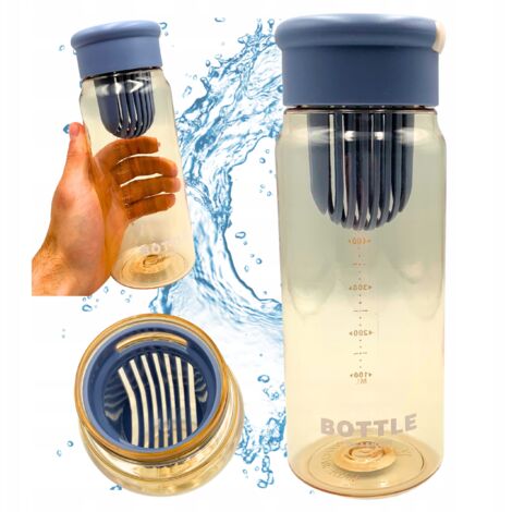 Gourde de sport résistante avec filtre gradué 650 ml (1/5)