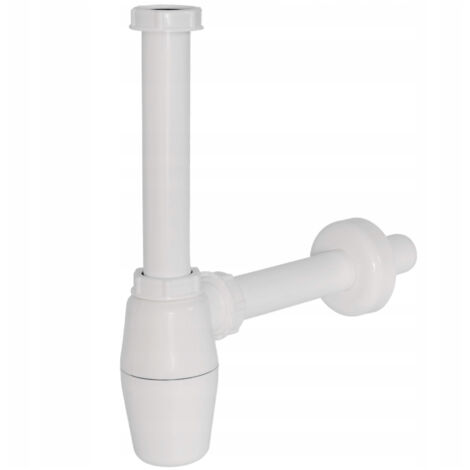SIPHON DE LAVAGE BLANC RÉGLABLE EN PVC