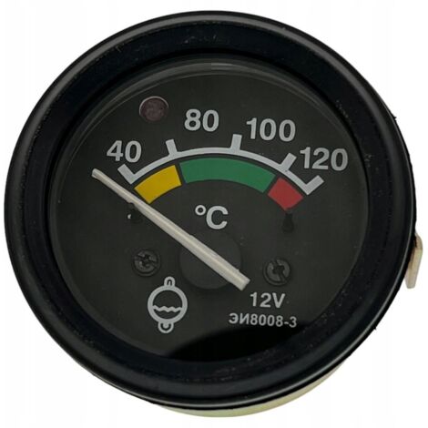 Jauge de température d'eau MTZ 12 V 60 mm 40-120 °C avec indicateur Biélorussie