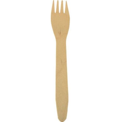 Fourchettes en bois 16,5 cm PURE 100 pièces. (1/2)