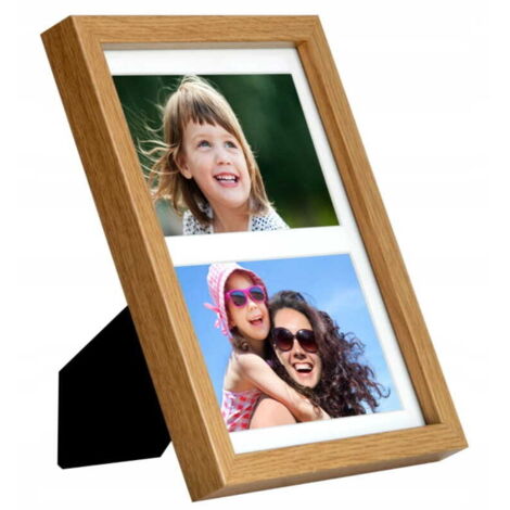 Cadre photo galerie 17x23 pour une photo 10x15, chêne BD art (1/5)