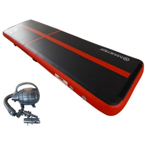 Piste acrobatique Airtrack MASTER 400 x 100 x 20 cm - noir et rouge