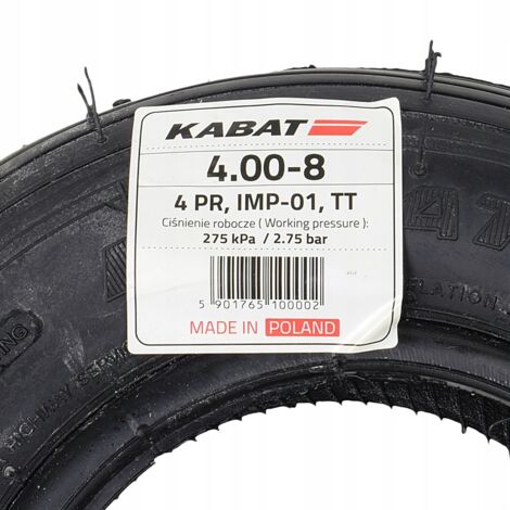 4.00-8 KABAT IMP-01 4PR PNEU POLISSAGE DE PNEU QUALITÉ 400x100 4-8