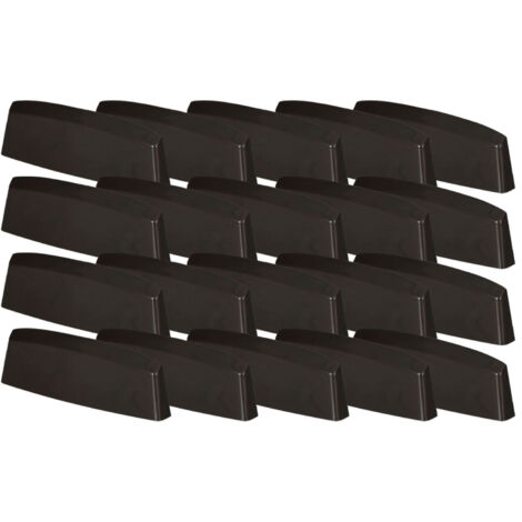 Bouchon de drainage pour fenêtres en PVC, couvercle, marron, 36 mm, lot de 20 (1/5)