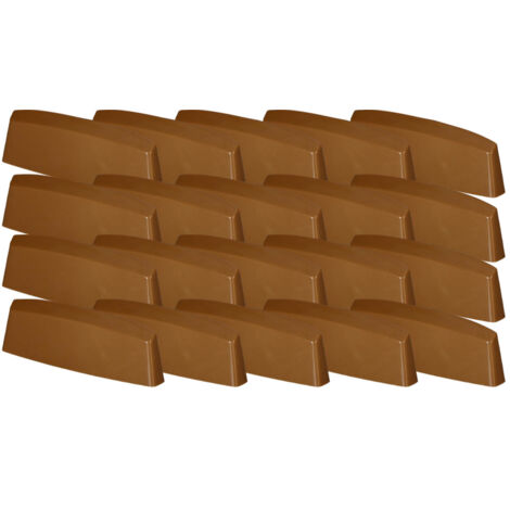 Bouchon de drainage pour fenêtres PVC, finition chêne, 36 mm, lot de 20 pièces (1/5)