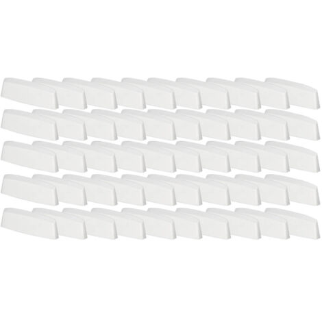 Bouchon de drainage pour fenêtres PVC, couvercle blanc, 36 mm, lot de 50