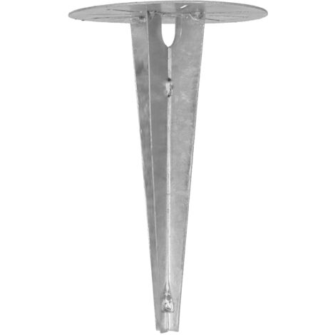Socle pour lampe de jardin, à ancrer au sol, support rond, 190 mm