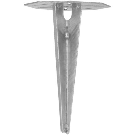 Socle pour lampes de jardin, ancrage à enfoncer, 190 mm, octogonal