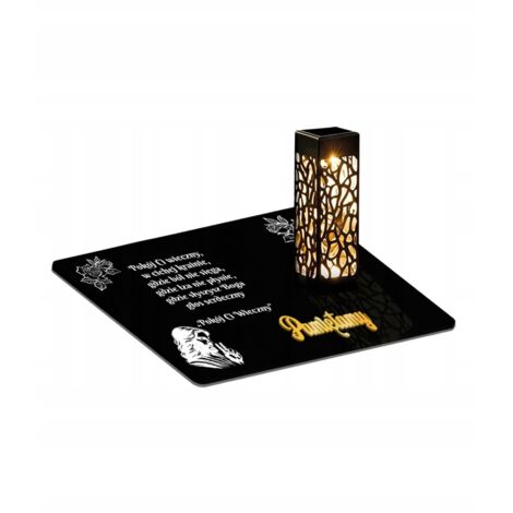 Bougeoir solaire à LED avec motif funéraire pour la Toussaint