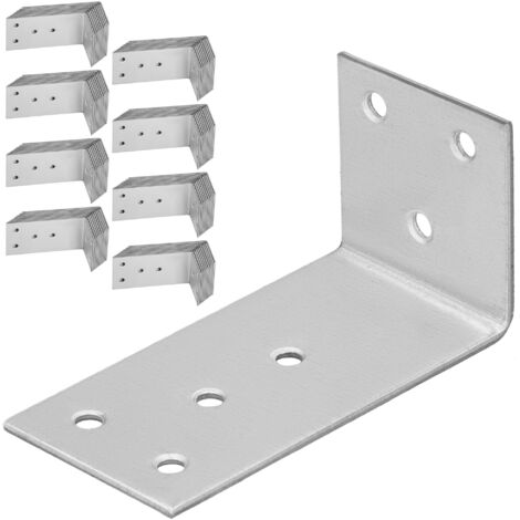 KOTARBAU Lot De 50 Raccords D'angle - 30 X 30 X 16 X 2 Mm - Avec Nervure En Acier Galvanisé