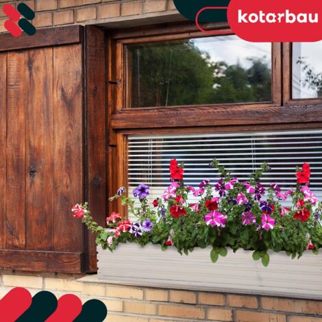 KOTARBAU Jardinière Anthracite 300 Mm Ovale - Balcon Intérieur Moderne