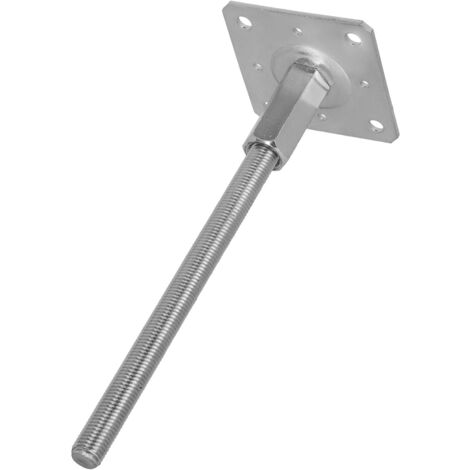 KOTARBAU® Ancrage de base en acier à réglage vertical pour poteaux de tonnelle, abris de jardin, clôtures 110 x 330 mm