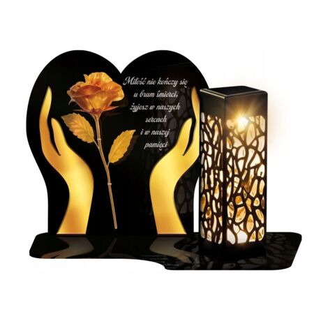 Bougie LED solaire « Rose éternelle » pour la tombe des parents à la Toussaint