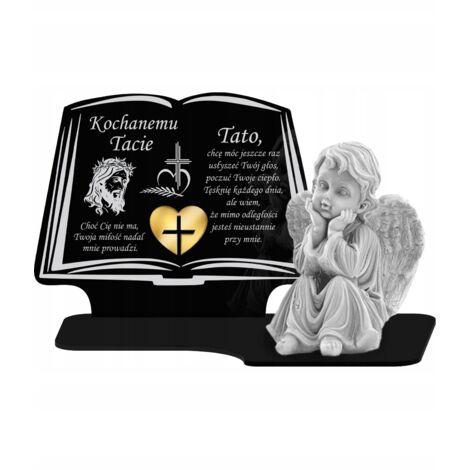 Figurine d'ange en plâtre, bougie XL de qualité supérieure, souvenir pour cimetière