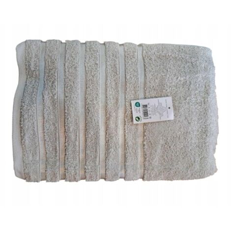 SERVIETTE DE BAIN 100% COTON 50x90cm beige (1/4)