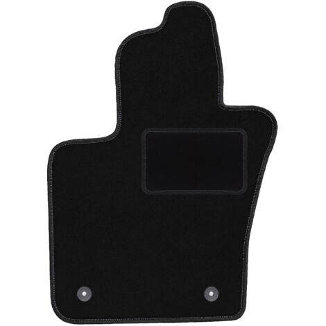 Tapis de sol conducteur en velours noir pour Fiat 500X crossover (2014-2018). (1/5)