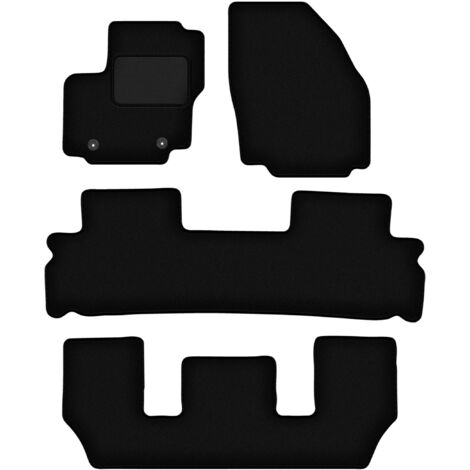 Tapis en velours noir pour : Ford Galaxy MK2 7 places (2006-2011)