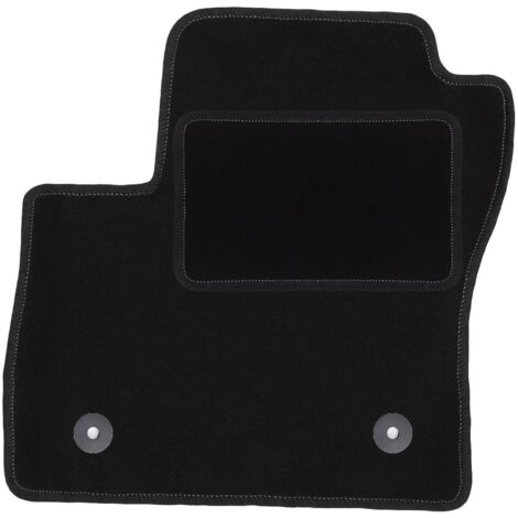 Tapis de sol conducteur en velours noir pour Ford C-MAX MK2 (2011-2015).