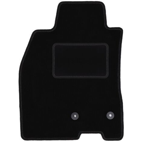 Tapis conducteur noir pour Renault Megane III – Ajustement précis – Doublure en polypropylène – Protection contre saleté et usure