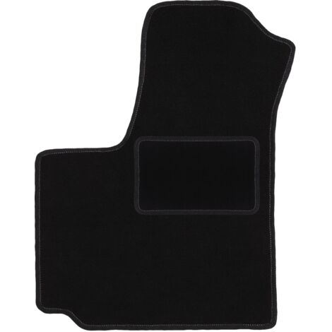 Tapis conducteur en velours pour : FIAt Doblo I kombivan (2000-2009) noir (1/5)