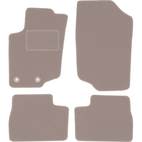 Tapis en velours beige pour Peugeot 207 SW, break, berline (2006-2012)