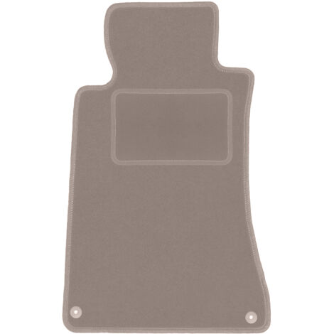 Tapis de sol conducteur en velours beige pour Mercedes CLK W209 coupé (1997-2009).