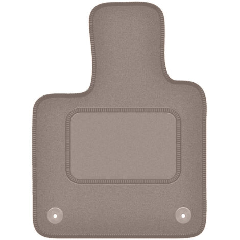 Tapis de sol conducteur en velours pour : Fiat E-500 / 500 Electric (2020-) beige (1/5)