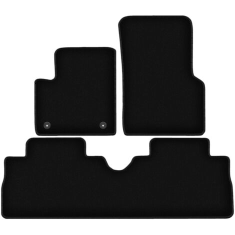 Tapis de sol en velours noir BASIC pour monospace Renault Espace III (1996-2002) (1/5)