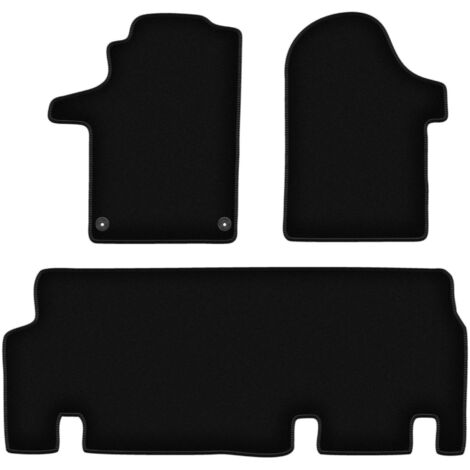 Tapis de sol en velours noir pour fourgonnette Mercedes Vito W447 (2014-) – Protection intérieure basique – Solution économique