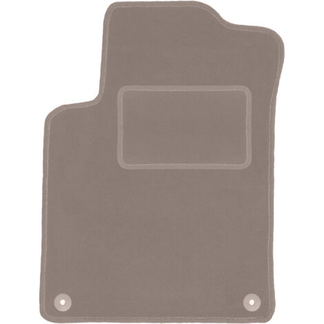 Tapis de sol conducteur en velours beige pour : Citroën C3 II (2009-2016) (1/5)