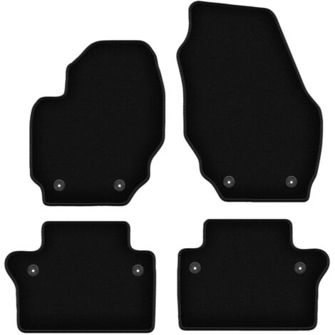 Tapis de sol en velours noir BASIC pour : Volvo S80 II berline (2006-2016) (1/5)