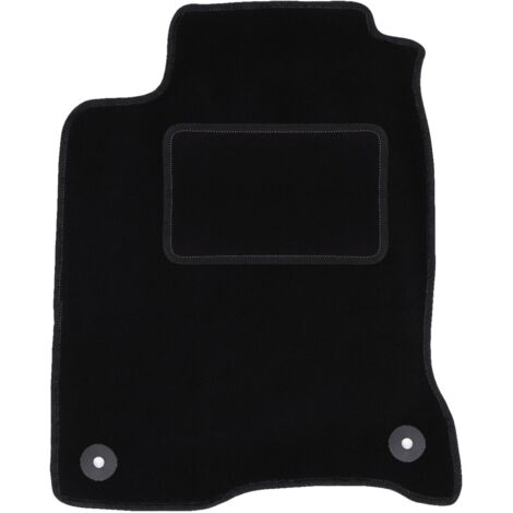 Tapis de sol conducteur en velours noir pour Renault Laguna III coupé (2007-2015). (1/5)