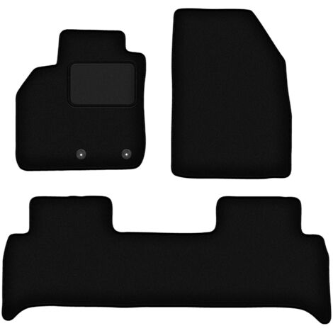 Tapis en velours noir pour monospace Renault Scenic III (2009-2016) (1/5)