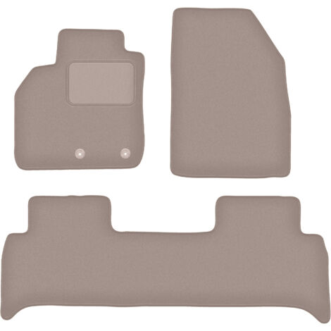 Tapis en velours beige pour monospace Renault Scenic III (2009-2016) (1/5)