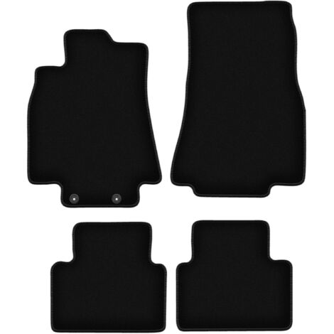 Tapis de sol en velours noir BASIC pour Mercedes Classe A W169 à hayon (2004-2012) (1/5)