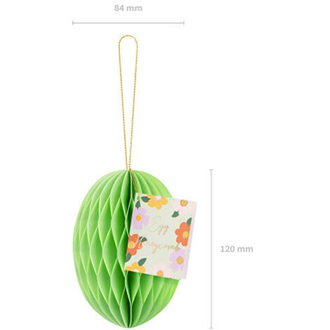 Talking Tables Vase En Papier Nid D'abeille Vert Avec Fiole En Verre, Décoration De Table De Noël, Cadeau De Noël Pour Elle, Fermeture Magnétique