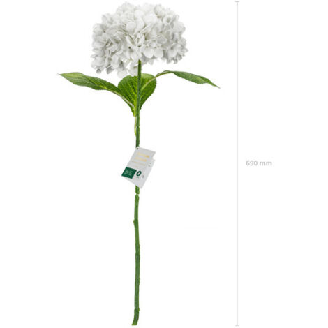 Fleur artificielle - Hortensia Premium, 69 cm, blanc (1/3)