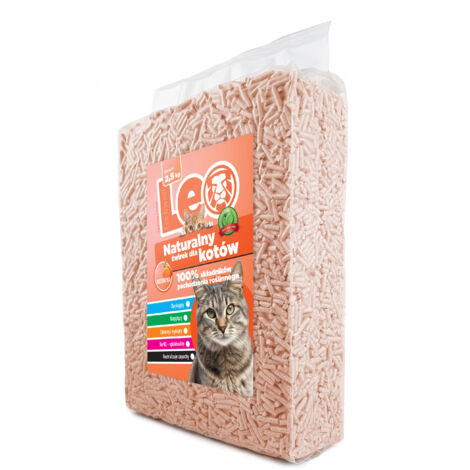 Litière pour chat Leo - Pêche
