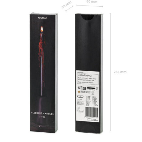 Bougies saignantes, 20,4 cm (1 paquet / 3 pièces) (1/4)