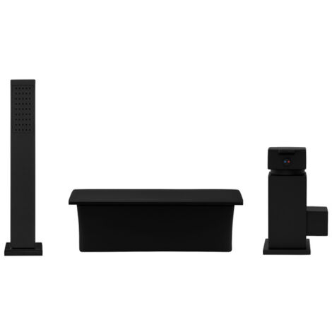 ROBINET DE BAIGNOIRE CASCADE S-1006B V2 3 TROUS NOIR