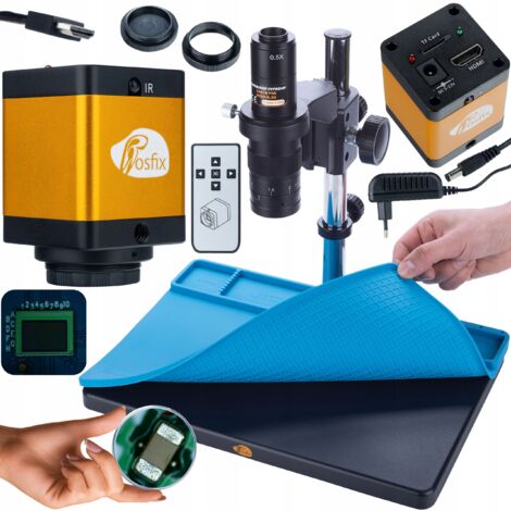 Microscope numérique Rosfix Earth Pro MCEP-0.5X + Caméra PEGASUS Pro KMPP-HDMI-TF 12 MP Plantes PRO Series + Tapis en silicone 380 x 260 mm (1/5)