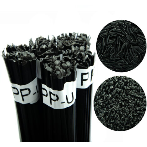 Rosfix Fil de Soudure Plastique PP-U 100g – Polypropylène Noir Forme Mixte 42cm 260–320°C Pour Pare-Chocs, Lampes, Carrosserie Accessoire de Réparation Plastique (1/3)