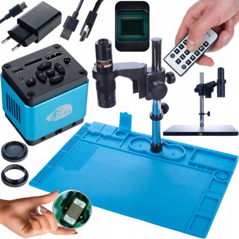 Microscope numérique Rosfix Earth Pro MCEP-0.5X + Caméra Aquarius PRO KMAP-HDMI-USBC 8,29 MP + Tapis en silicone (base en fer) 480 x 320 mm (1/5)