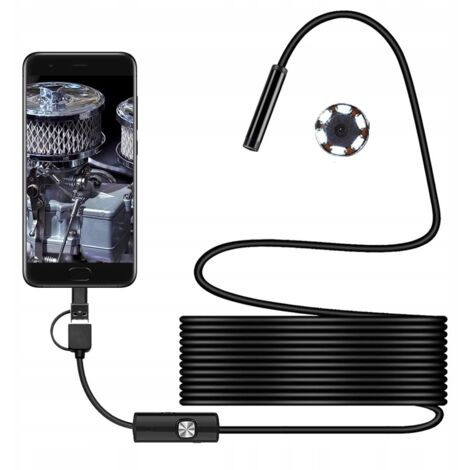 Caméra endoscopique 6xLED pour inspection PC Android (1/5)