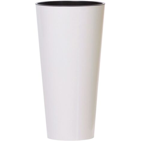 Grand pot de fleurs Tubus slim DTUS300 Blanc